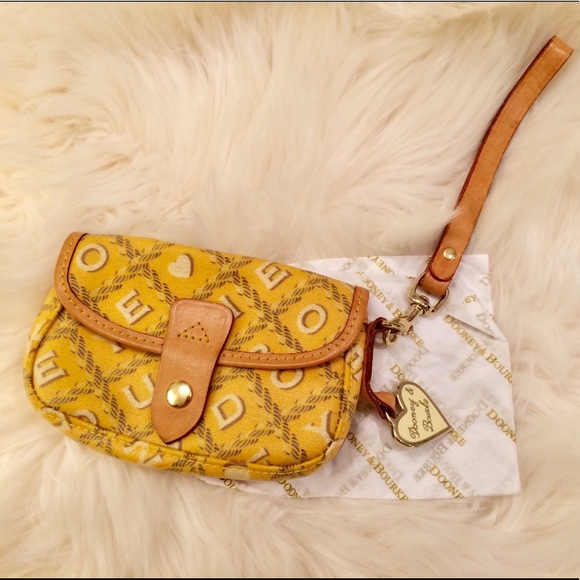 Dooney & Bourke Wristlet: Yellow - Picture 2 of 4